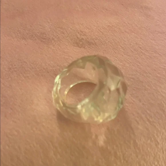 21# Clear Geometric Statement Ring - Picture 10 of 10